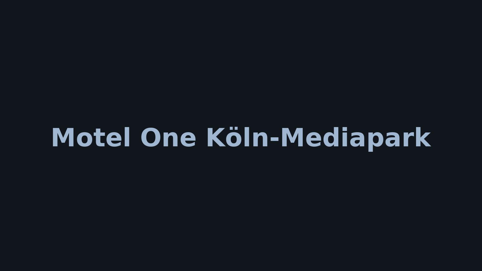 Motel One Köln-Mediapark